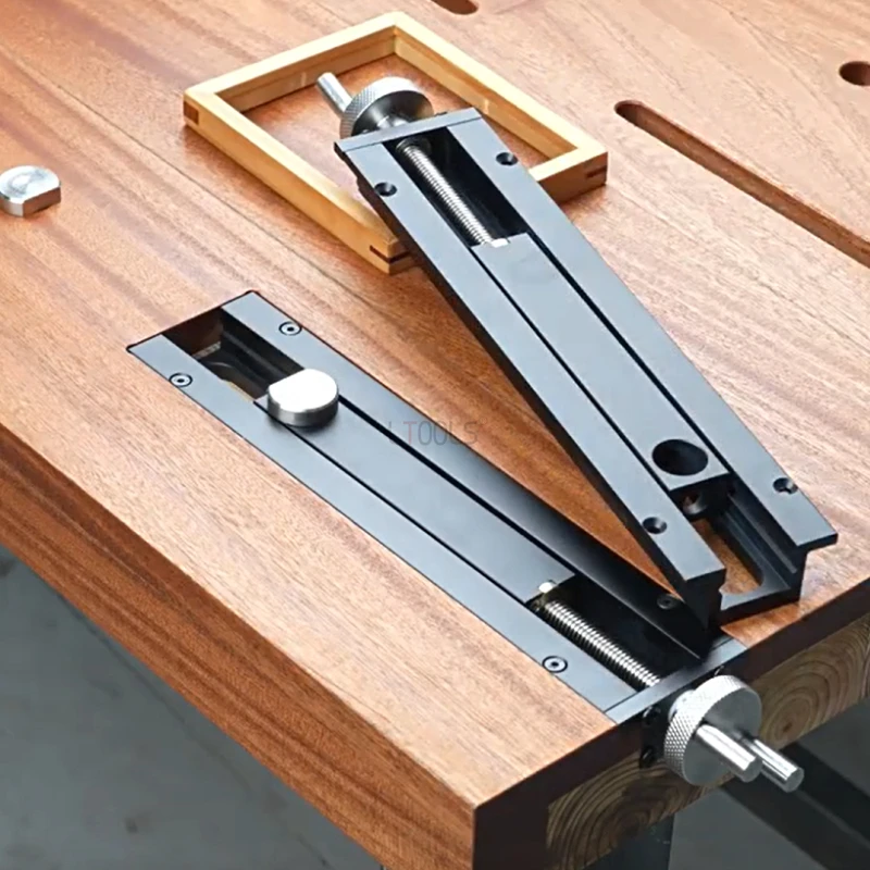 

New Woodworking Table Tail Quick Fixing Vice 20mm Hole Precision Aluminium Alloy Woodworking Benches Fixture Vise Joinery Tool