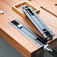 New Woodworking Table Tail Quick Fixing Vice 20mm Hole Precision Aluminium Alloy Woodworking Benches Fixture Vise Joinery Tool