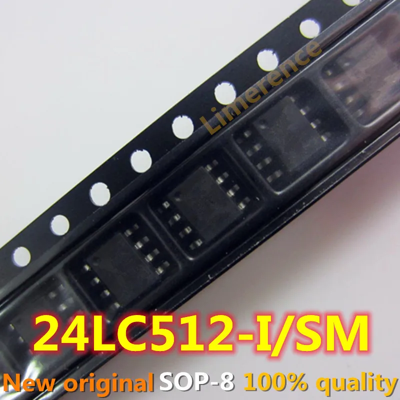 5PCS 24LC512-I/SM 24LC512-I/SN 24LC512 SOP-8  in stock   can pay-