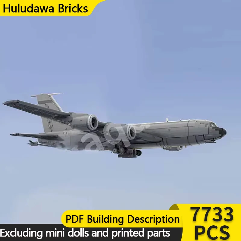 Military Aircraft Model MOC Building KC-135 Aerial Refueling Aircraft Modular Technology Gift Holiday Assemble Children Toy Suit