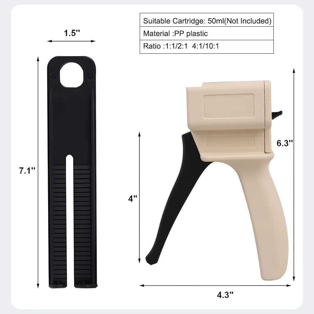 Denspay distribuição de mistura de impressão dentária 4:1/10:1 pistola dispensadora de borracha de silicone universal ferramentas para dentista