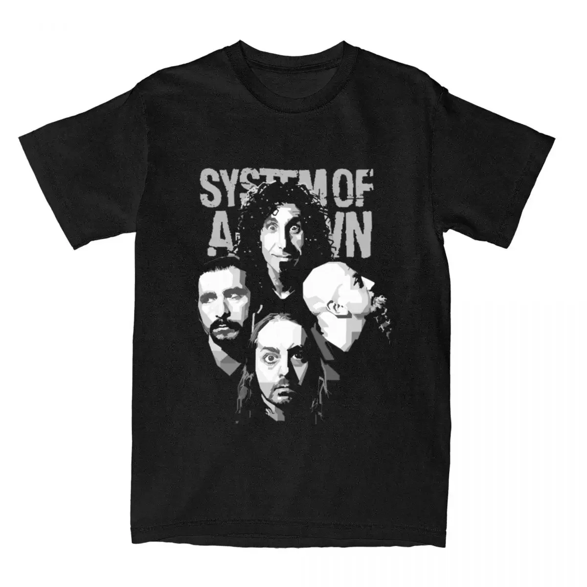 Men Women System Of A Down Heavy Metal Music Shirt Merch rock band Pure Cotton T-shirt Clothing Humorous Tee Shirt Printed