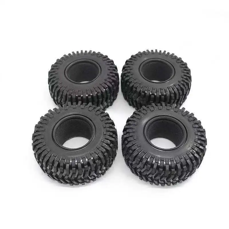 4 Stuks 125Mm 2.2Inch Rubber Wiel Banden Band Voor 1/10 Rc Crawler Auto Axiale Scx10 90046 Rr10 Wraith Traxxas Trx4 TRX-6