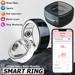 New Smart Ring Healthy Life Heart Rate Sleep Monitor Bluetooth Ceramics Ring Men Women IP68 & 3ATM Waterproof Multi-sport Modes