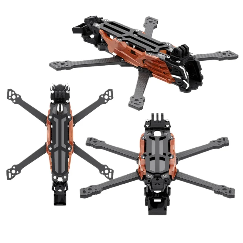 Geprc GEP-Vapor-X quadro adequado Vapor-X o4 5 6 Polegada drone de fibra carbono rc fpv quadcopter helicóptero substituição acessórios parte