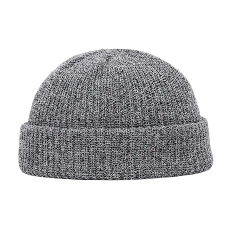 Knitted Hat for Men & Women Caps Wool Fashion Simple Warm Skullies Beanies Solid Autumn Winter Beanie Cap Trendy Style, image 12