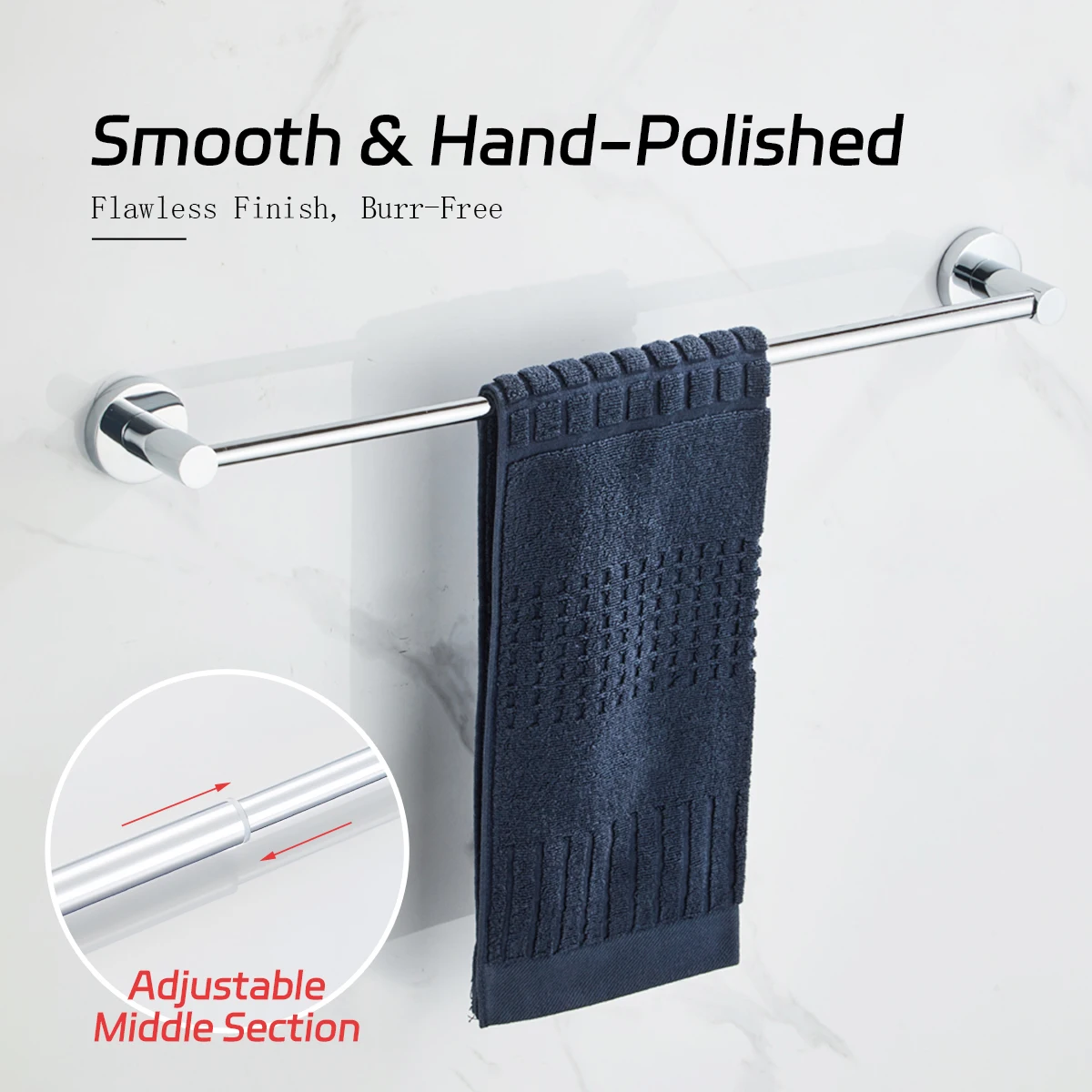 

Stainless Steel Retractable Towel Bar Kitchen Bathroom Accessories Bathroom Towel Rack Bathroom Towel Rack