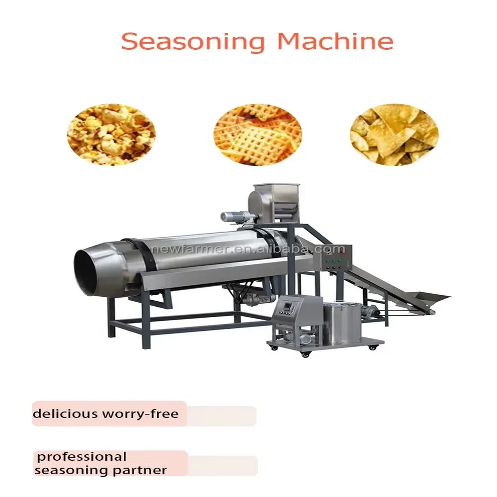 Commercial Automatic Snack Seasoning Machine Multi-Functional Food Seasoning Mixer for Chips Nuts Efficient Hot Sale