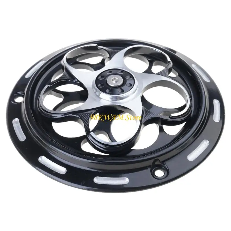 68UF Motorcycle Engine Guard Aluminum Rustproof Protective Cover Cooling Fan Caps Easy Installation 145mm 5.7''