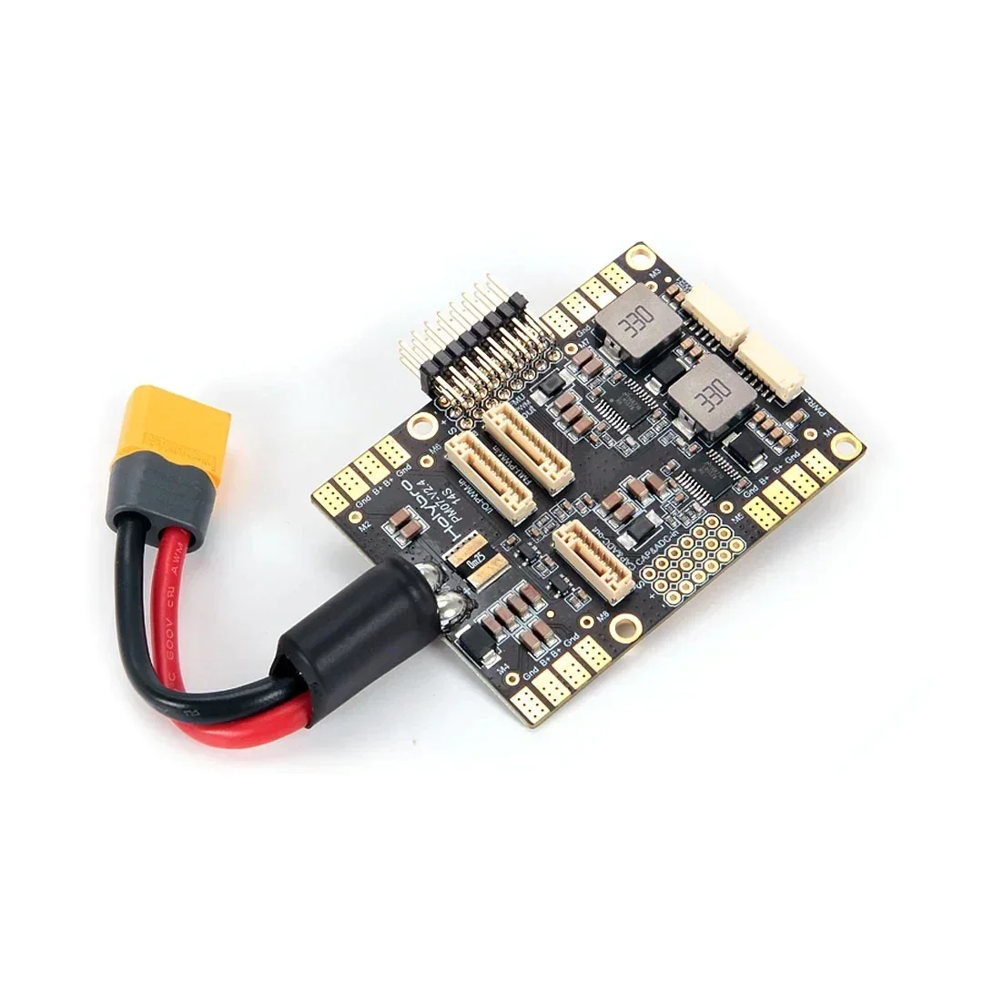 HolyBro PM07 Módulo PM de administración de energía con salida LiPo 5V UBEC 2 ~ 12s para controlador de vuelo Pixhawk 4 PX4 RC Dron de carreras con visión en primera persona