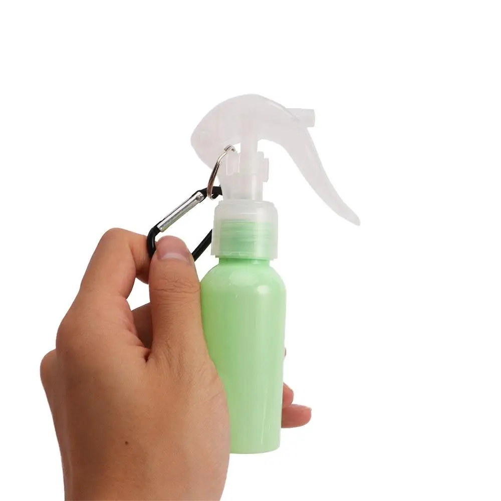 Sapone per le mani disinfettante per le mani moschettone gancio bottiglie riutilizzabili flacone Spray con portachiavi profumo atomizzatore Trigger Spray Bottles