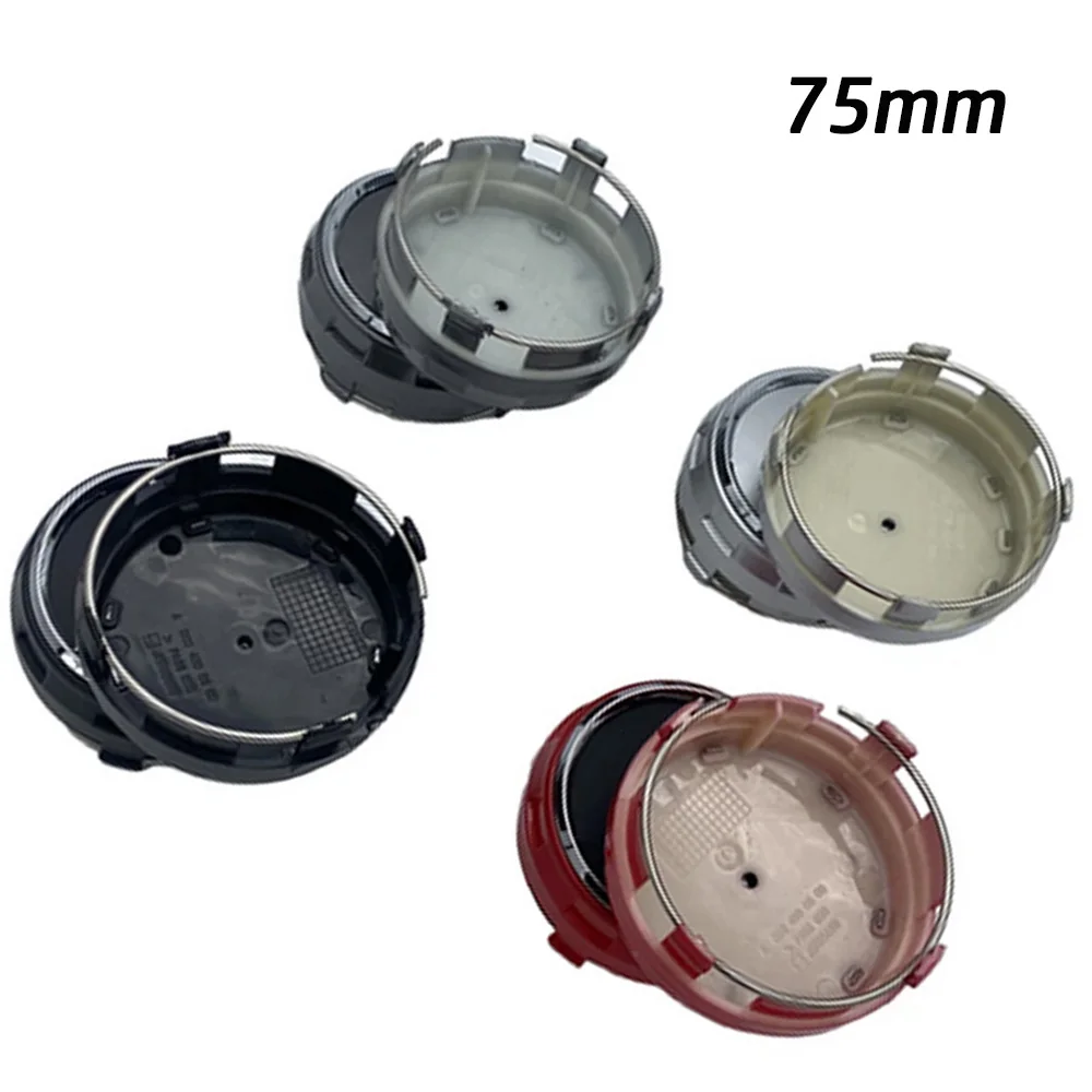 4x For Mercedes Benz AMG A0004000900 Car Tire Wheel Hub Cap Rim Cover Auto Style Decorative Accessory 75mm