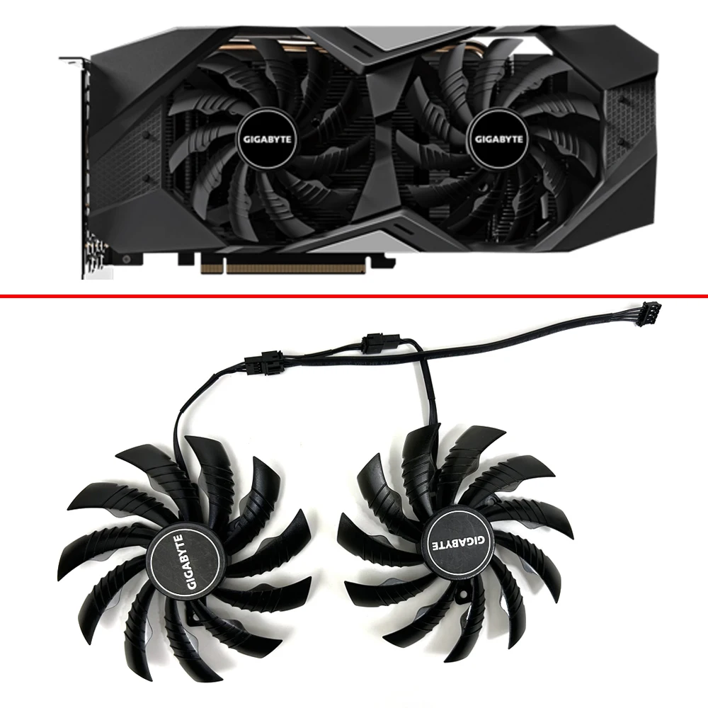 Nowy 1650 95MM 4PIN PLD10010S12HH GTX1660Ti GTX dla gigabajta RTX2070 RTX 2060 SUPER 2070 wiatrak chłodzący karty wideo WINDFORCE OC