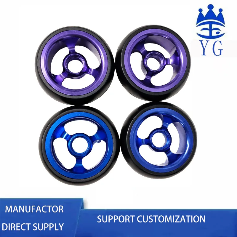 Stroller Sport Wheelchair Wheel Accessories Small Wheel 4 Inches Outer Diameter 77.07mm Inner diameter 37.37mm