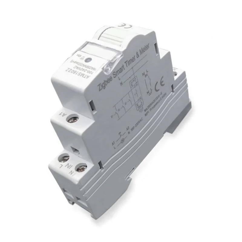 ABZV-Tuya Smart Life ZigBee 16A Din-рейка 1P переключатель счетчик кВтч с монитором энергии таймер поддержка приложения дистанционное управление