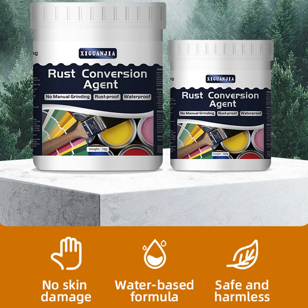 500g Rust Remover Agents For Metal Waterproof Rust Removal Finish Paint For Aluminum