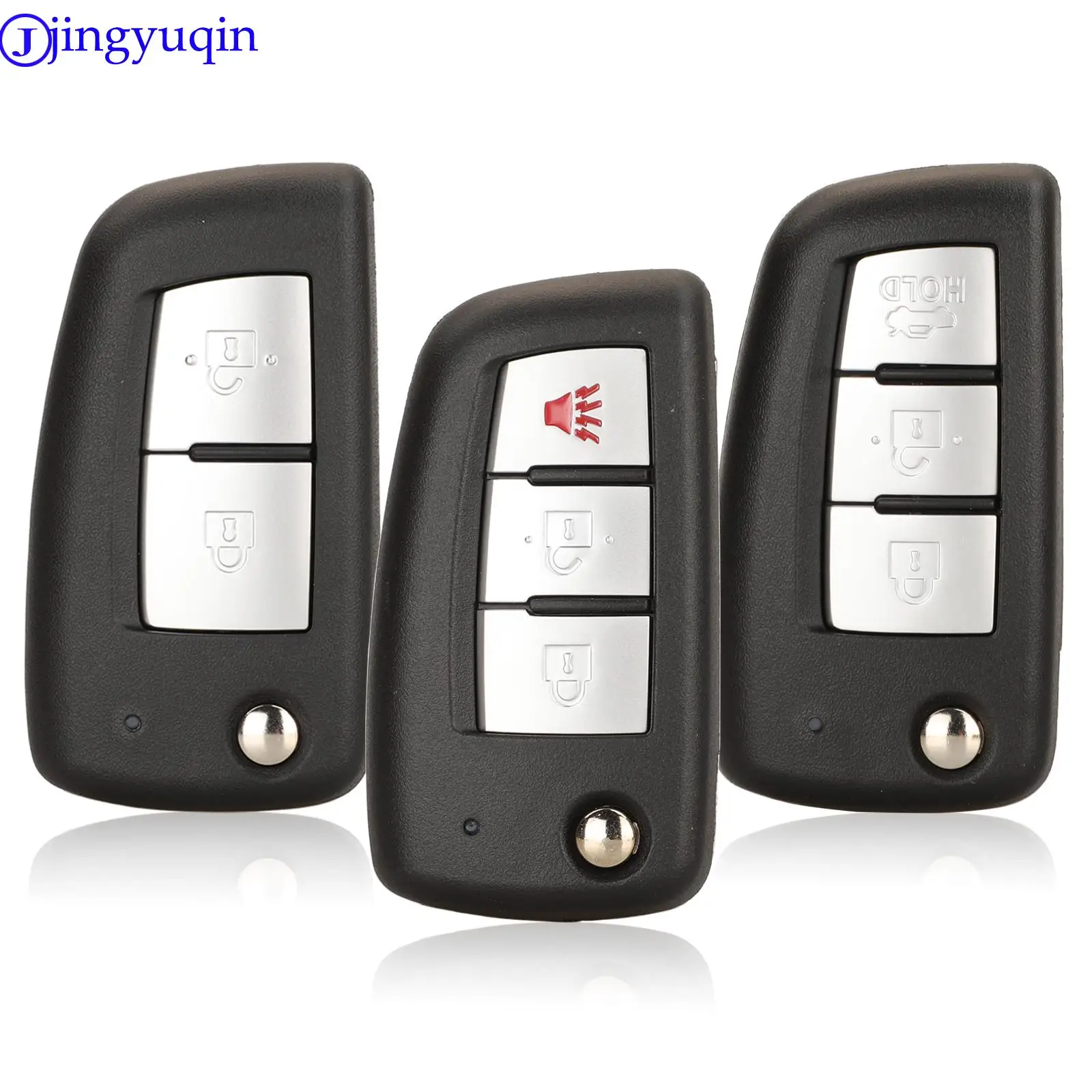 jingyuqin 2/3 Buttons Remote Key For Nissan Qashqai J11 Pulsar C13 Juke F15 X-Trail T32 Micra