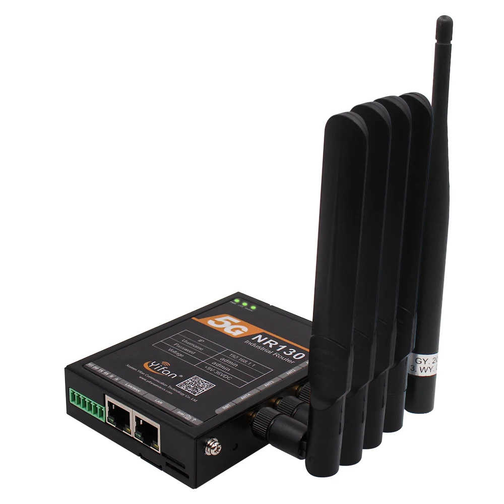 Imagem -04 - Router Celular Industrial com Entalhes Duplos do Cartão de Sim Nr130 Vpn nr SA Nsa 5g Rs232 Porto Rs485