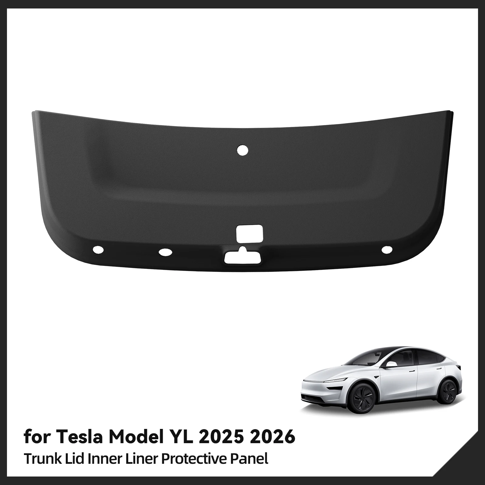 

ZUNDUO для Tesla Model YL 2025 2026: Защитный коврик из TPE для задней двери багажника, предотвращающий загрязнения, черный, автомобильные аксессуары