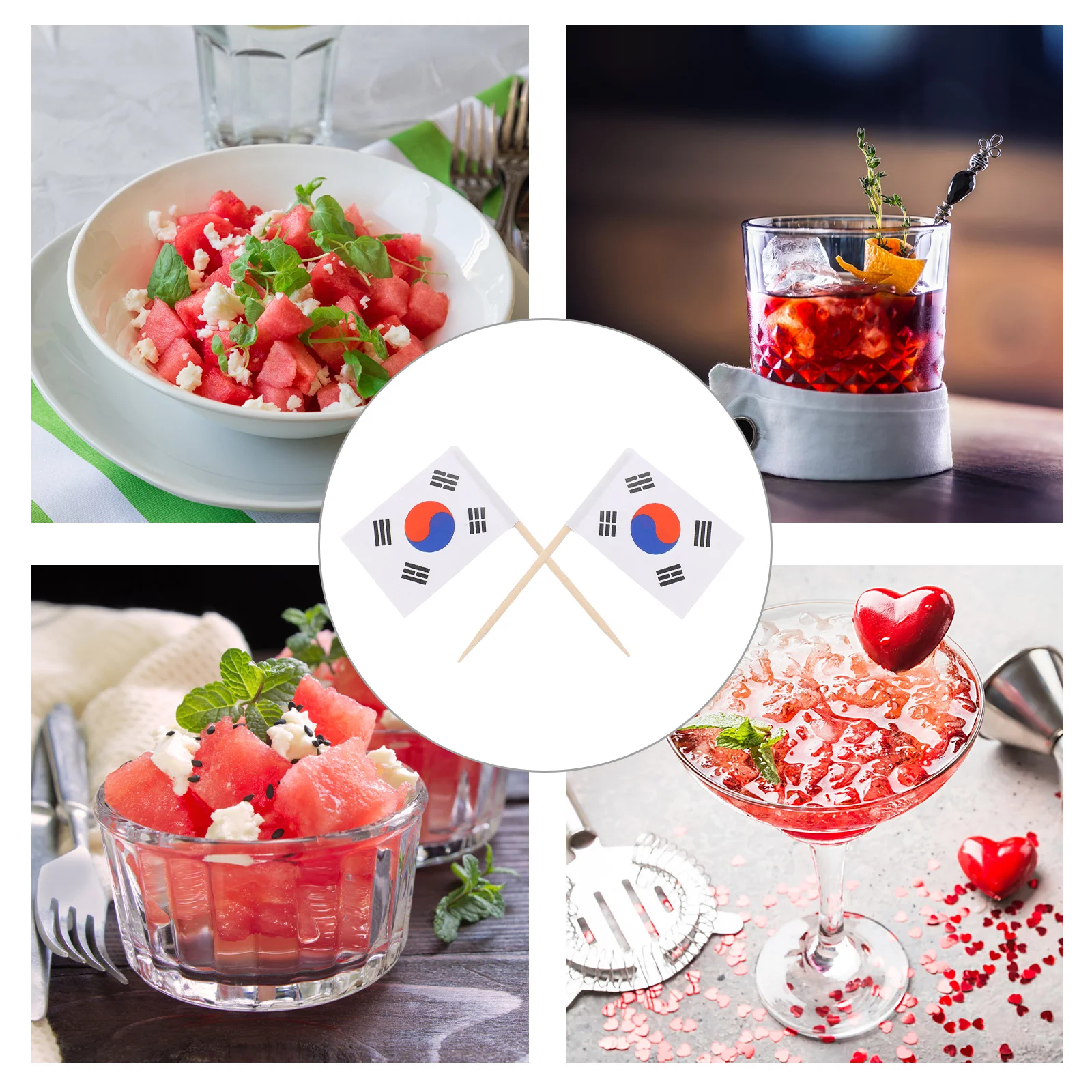 200 قطعة المسواك العلم الحلوى القبعات العالية الفاكهة المقبلات يختار كعكة توبر المشروبات أعلام كوكتيل يختار الزخرفية لأداة البار