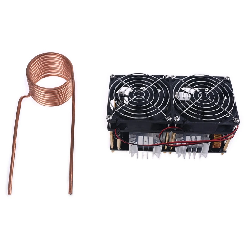 2000W 50A ZVS Induction Heating Board Heater Module Flyback Driver Dissipation Coil Dual Fan with Tube