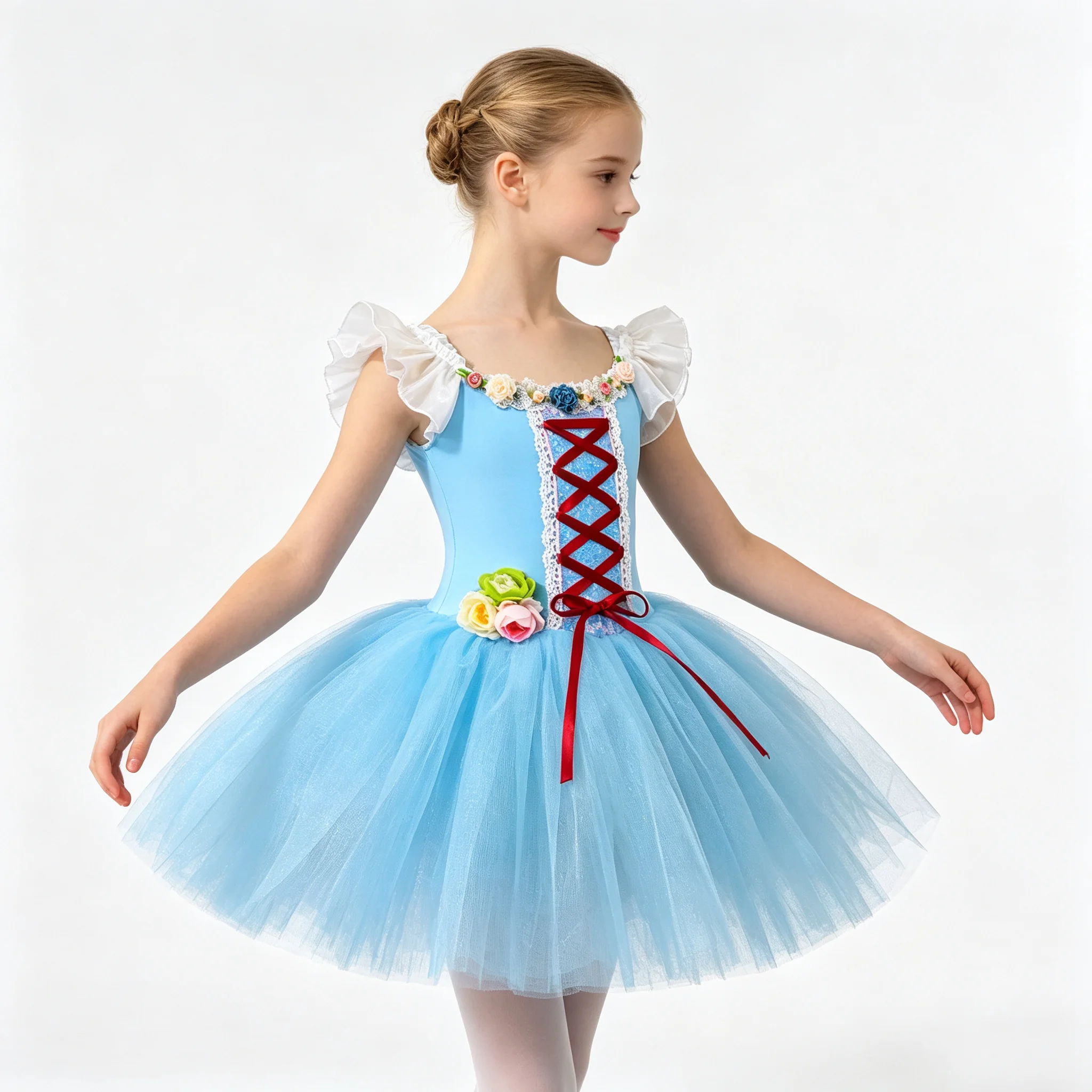 blue-ballet-tutu-leotard-for-girls-floral-decor-swan-lake-princess-dress-puffy-tulle-skirt-children-lyrical-stage-dance-costume