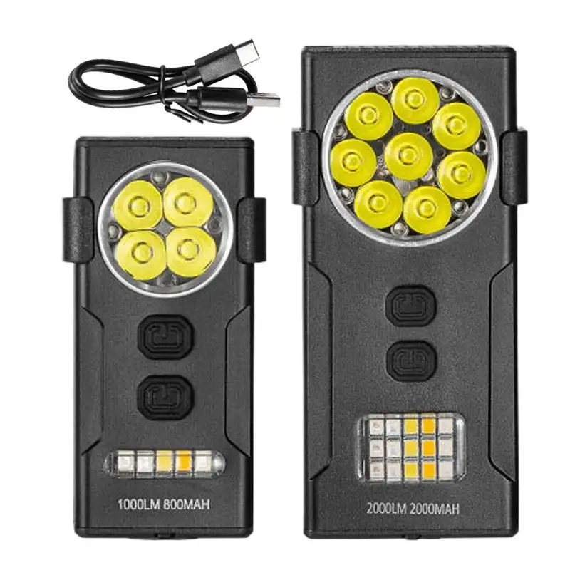 

Rechargeable Flashlight Key Chain Small Magnetic Flashlight Long Battery Life Clip Adjustable Multifunctional Light for Outdoor
