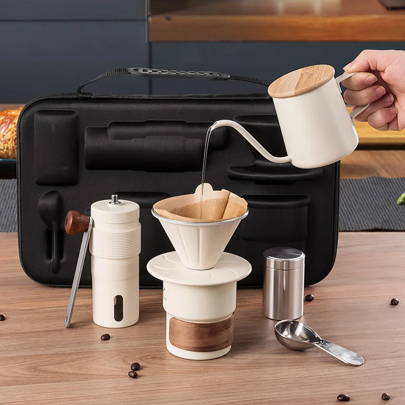 Wholesale 5pcs Coffee Mug Set Mug with Spoon and Stainless Steel Tray Service