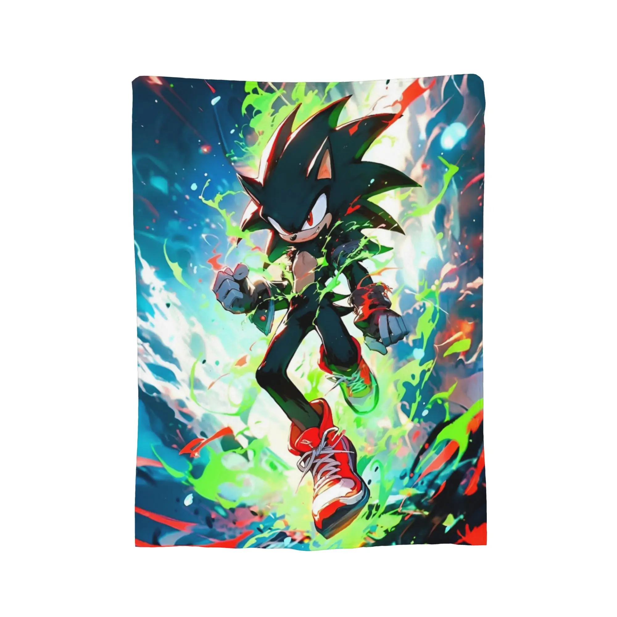 Shadow The Hedgehogs Anime Blankets Fleece Textile Decor  Multi-function Super Soft Throw Blankets for Sofa Travel Bedspreads