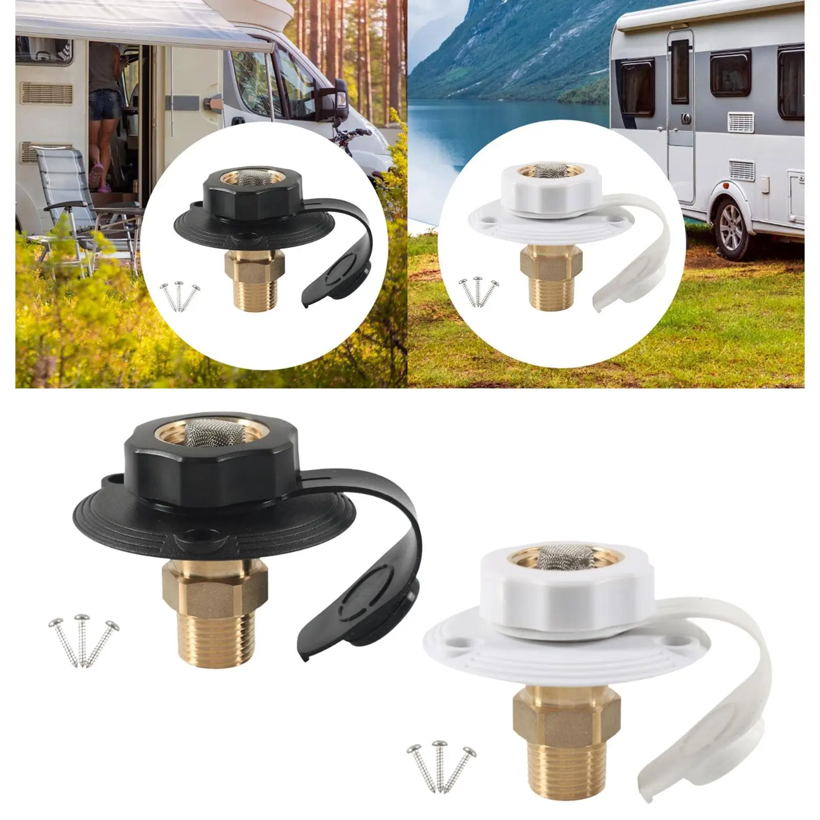 1/2 Inch Male Brass Pipe Threads for RV City Water Connection