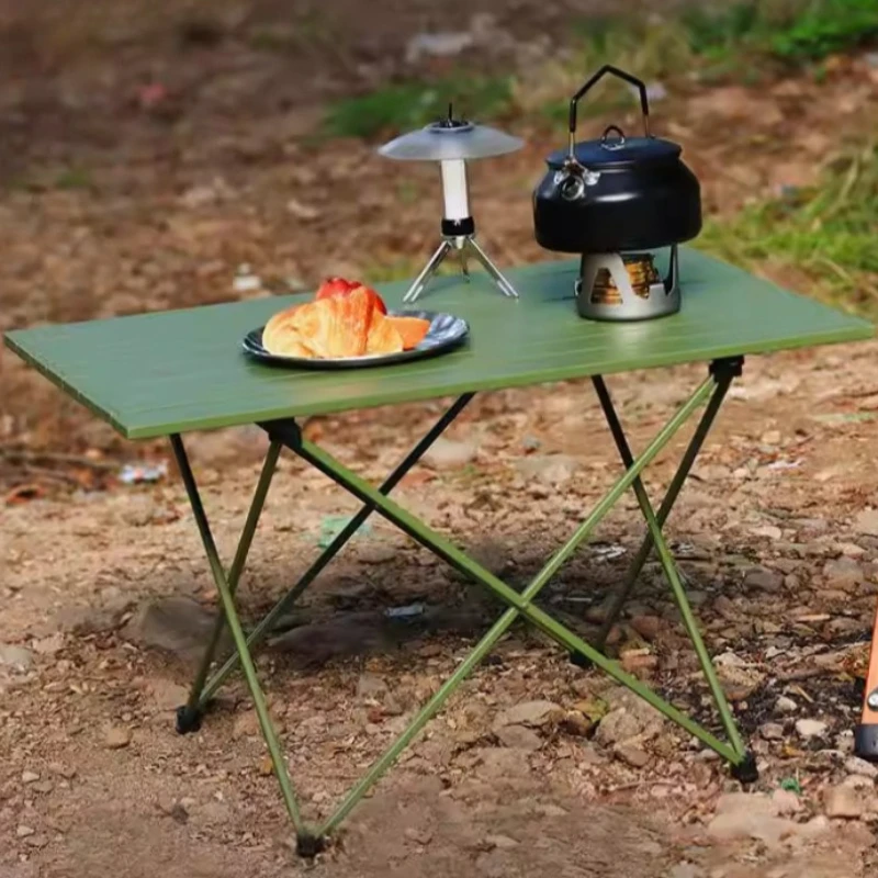 Small Folding Camping Table Aluminum Backpacking Camping Table Portable Multi Function Klapptisch Camping Accessories