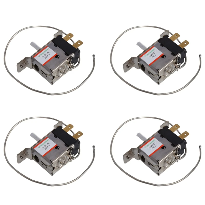 4x wpf22a 2-poliger Kühlschrank-Kälte thermostat mit 30cm Metalls chnur