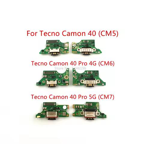 1pcs USB Charging Port Charger Base Connector For Tecno Camon 40 (CM5) Tecno Camon 40 Pro 4G (CM6) Tecno Camon 40 Pro 5G (CM7)