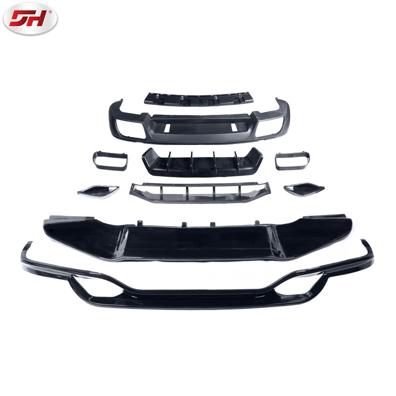 

Techart Style Bodykit TKT Bumper Front Lip Rear Diffuser PP Material For Porsche Cayenne 2011-2014 958.1