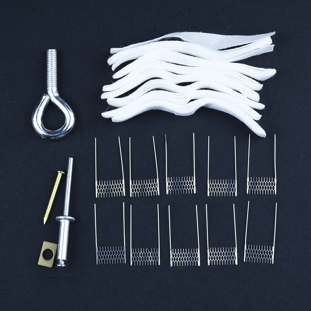 1Set Mesh Resistance Wire Kit 0.15 0.16 0.2 0.3 0.4 0.6 10pcs Wire 8set Cotton 4pc Tool Set Multi Size Accessary for Home Repair