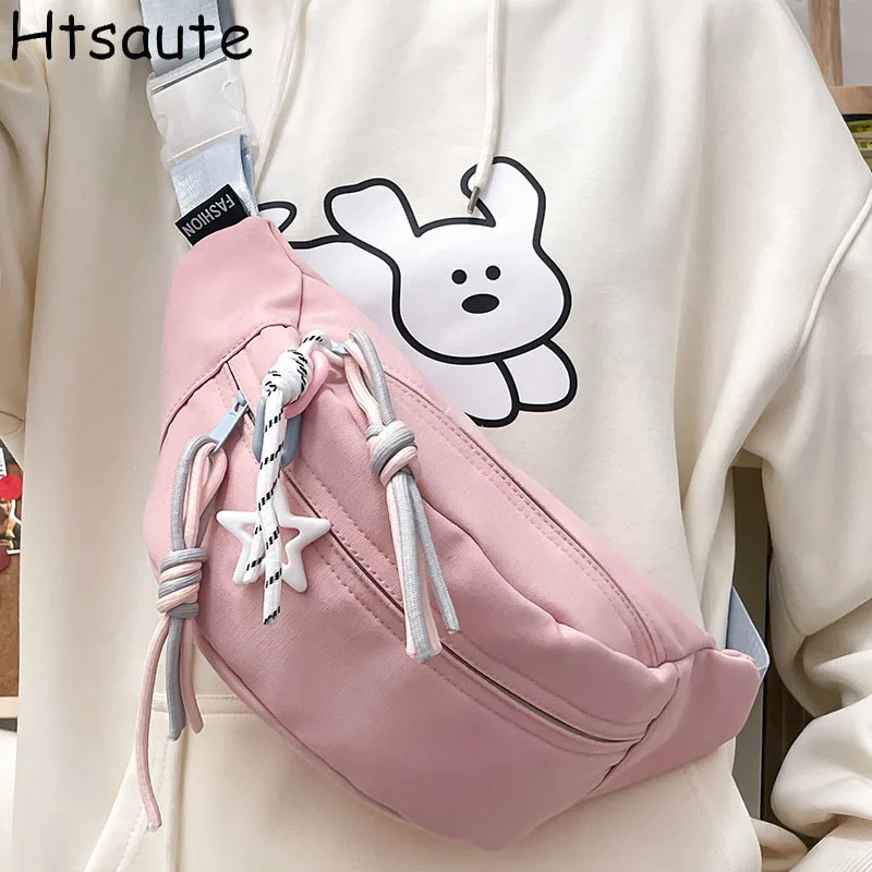 New Men Waist Packs  Young College Students Travel Men Crossbody Bag Male Belt Bag Brand Waterproof Fashion Chest Bags bolas