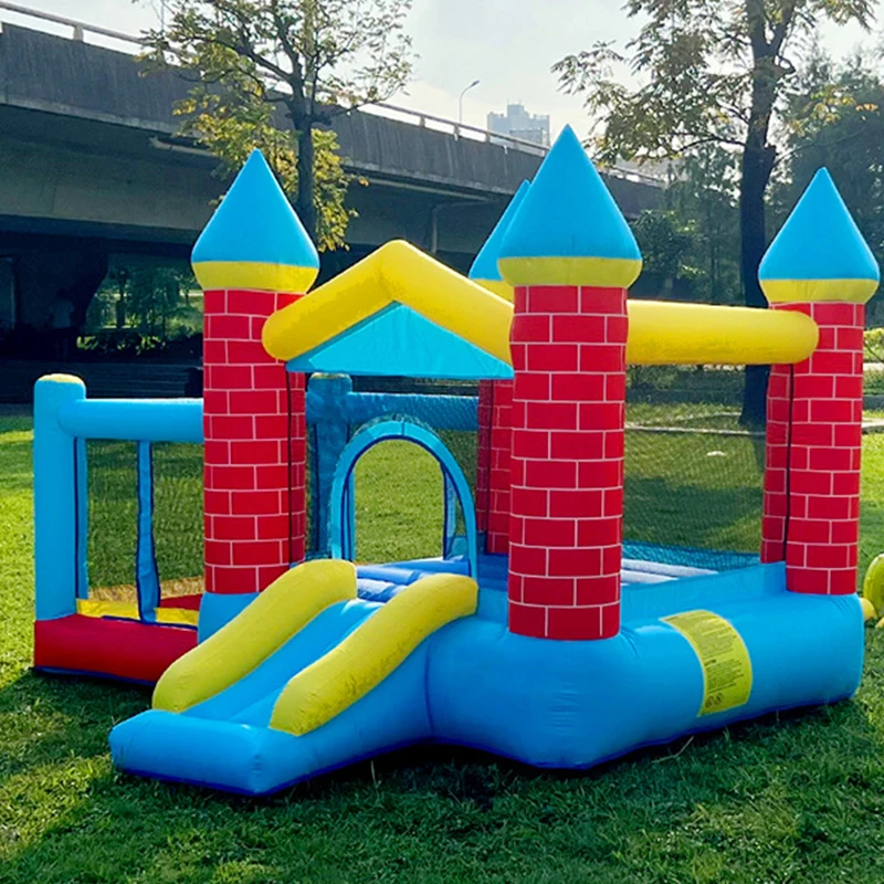 Giant Inflatable Jumping Castle 3*2.35*2.05m Big Bounce House With Large Slide Trampoline Inflatable Bouncer Obstacle Slides