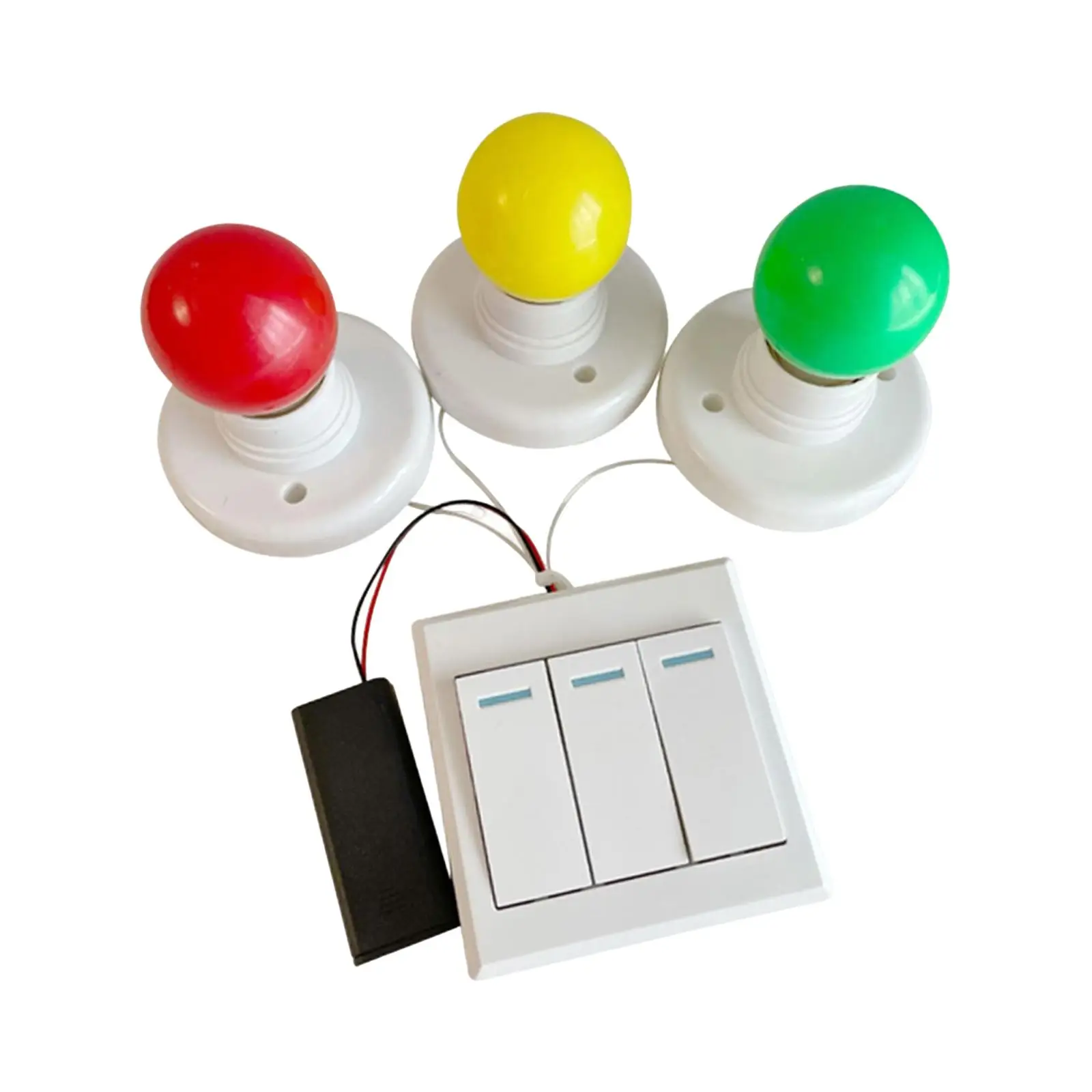 Placas sensoriais ocupadas acessórios três luzes coloridas brinquedo de habilidade de aprendizagem