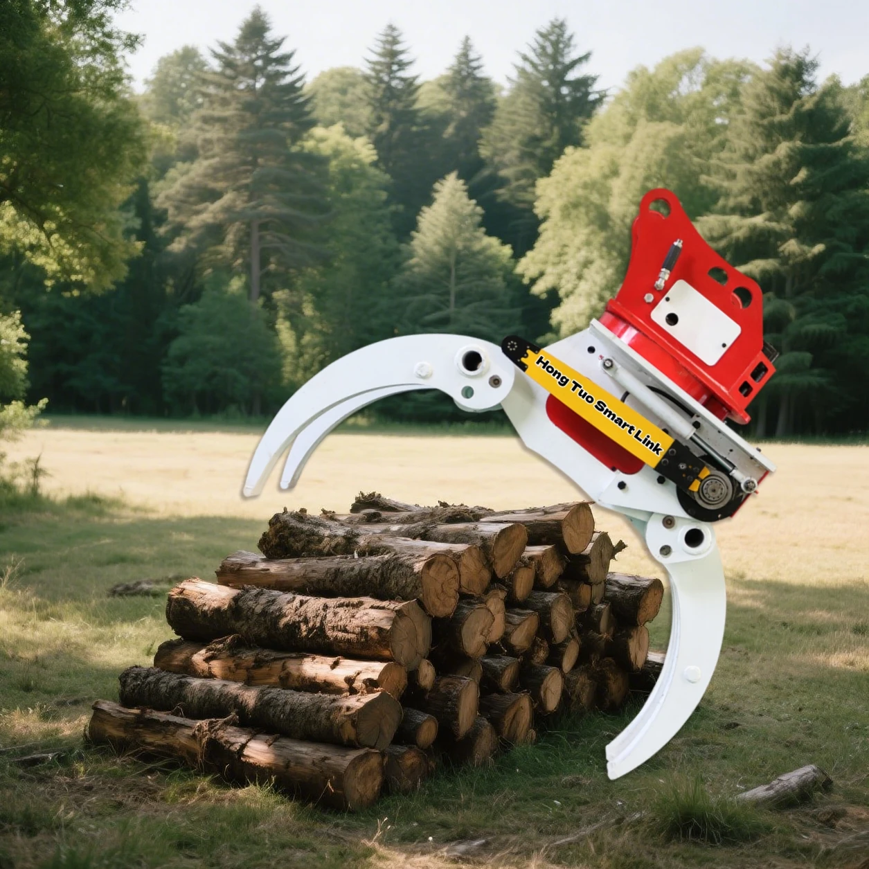 Hot Sale Excavator Grab Saw Tree Pruning Machine Hold Clip Saw Wood Cutter Logging Saw