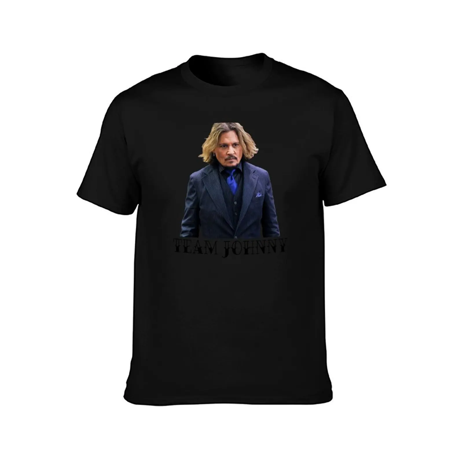 Team Johnny Depp T-Shirt Casual Loose Short Sleeve Tee for Men T-Shirt
