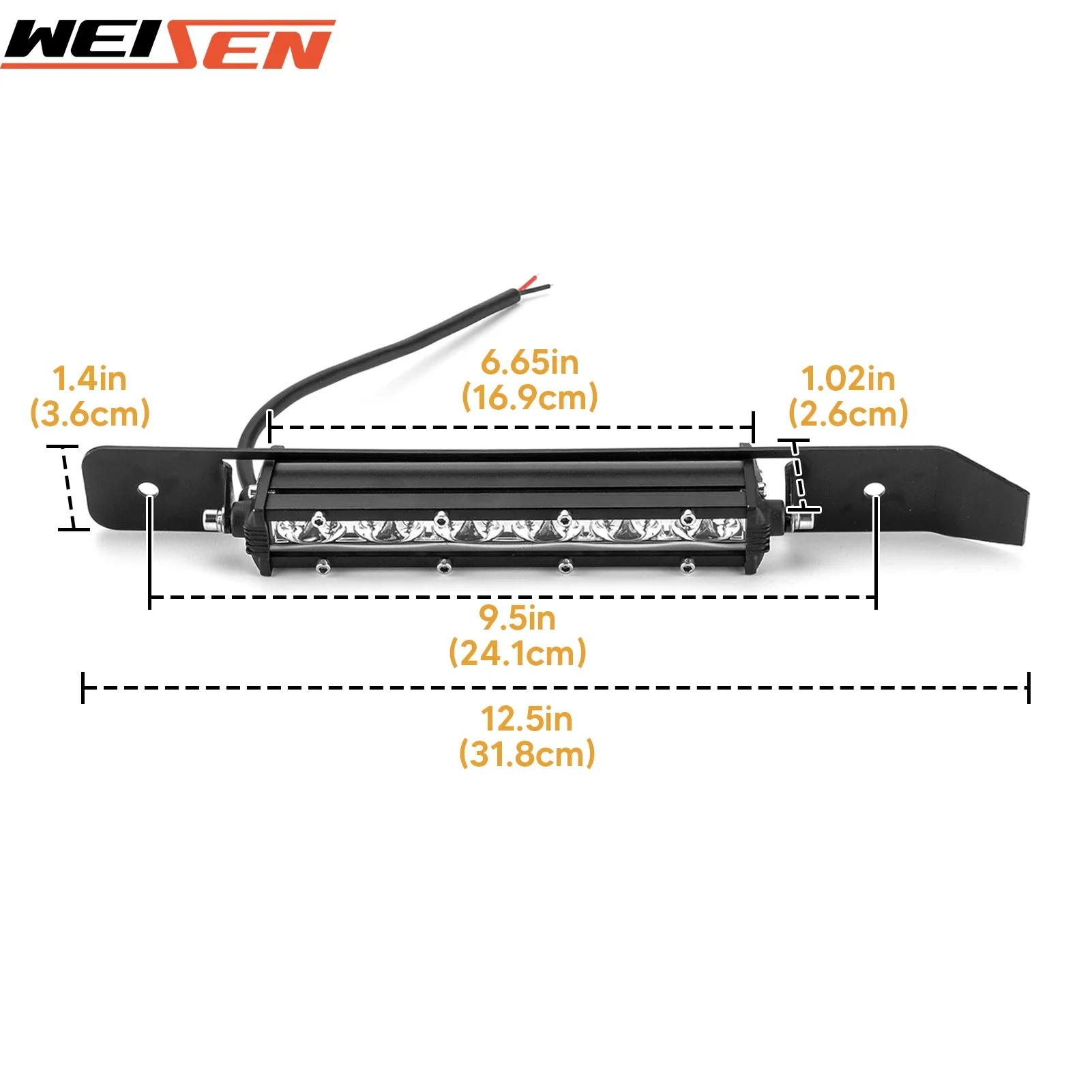 Car 2pcs Recessed LED Grille Light Kit 6in Slim Single Row Straight Light Bar/Mount for 2019+ 5th Gen Dodge Ram 1500 Accessories