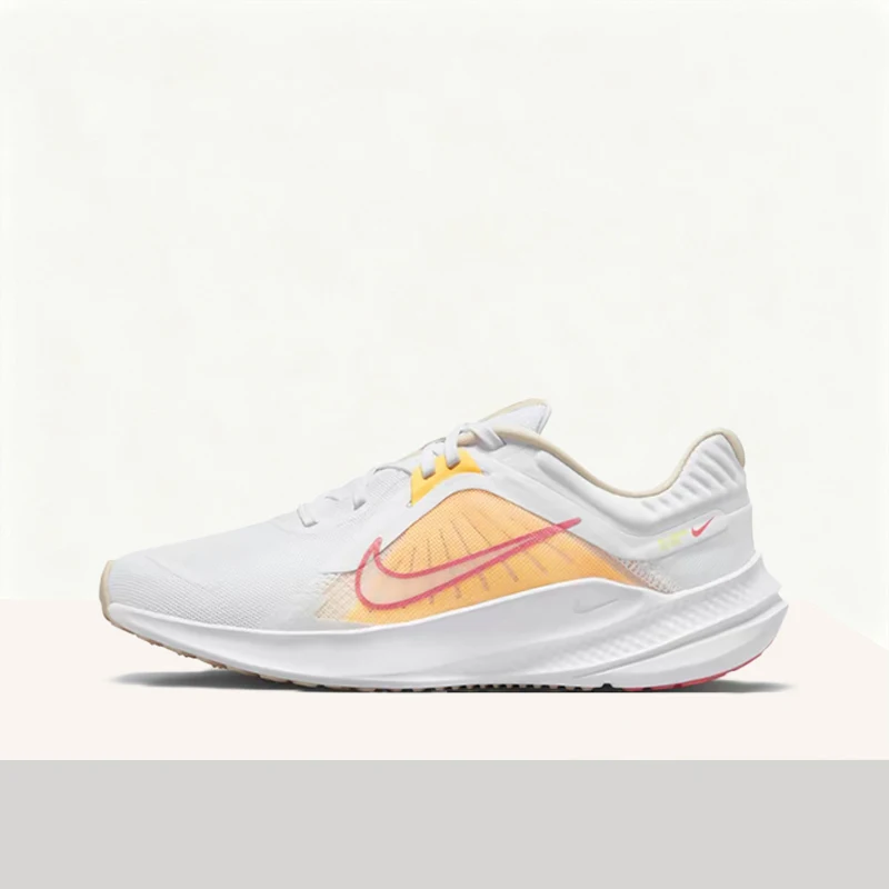 

Nike Quest 5 Low-Top Running Shoes for Women - White Cushioned, Durable, Breathable Mesh Upper DD9291-102