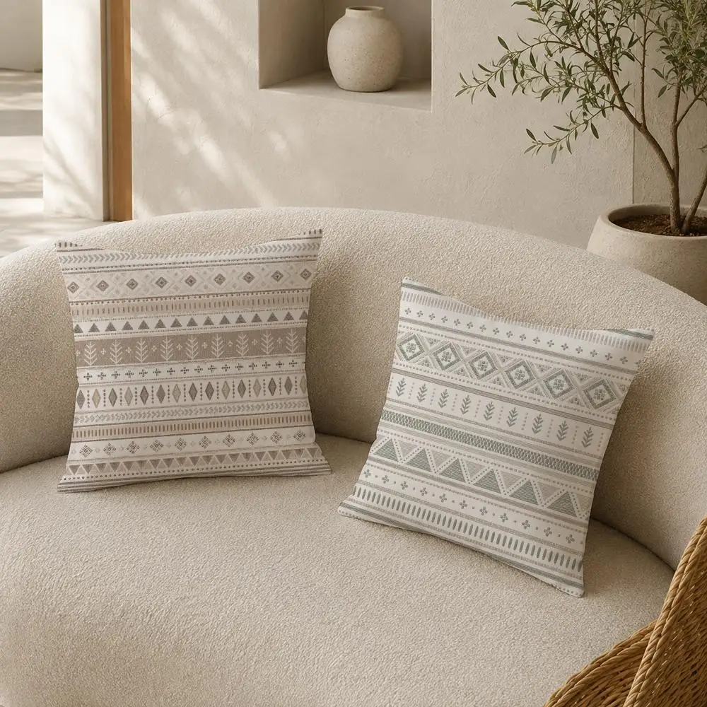 Textured Blue White Cushion Cover Soft Short Plush Pillow Cases Hidden Zipper Cutecore Sofa Bedroom Home Decor Gift 3