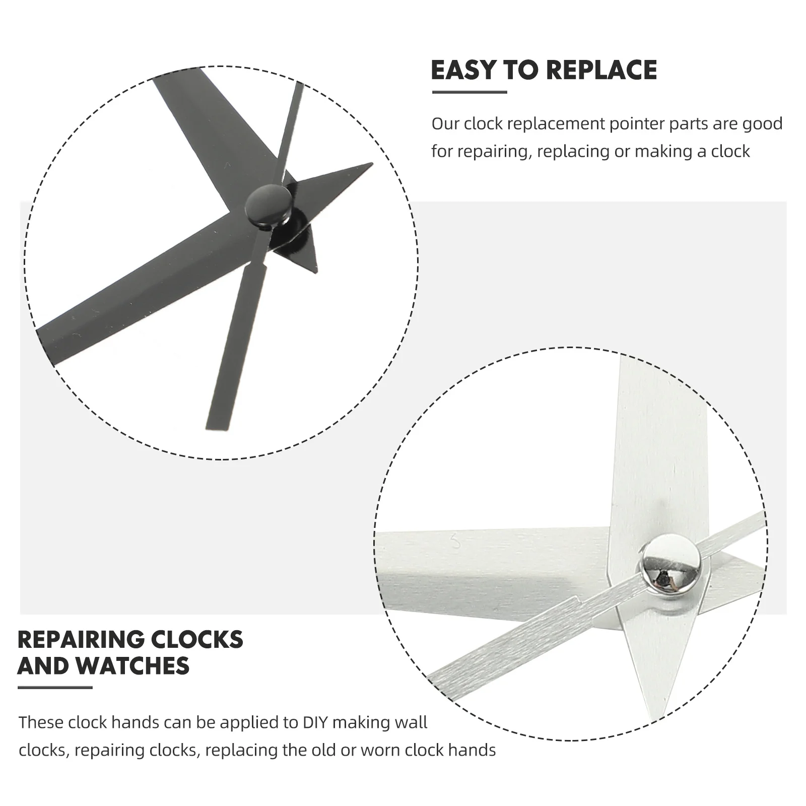 

9 set Professional Quartz Parts Multi-Function Aluminum Clock Hands Household Clock Replacements Repair Diy Accessories