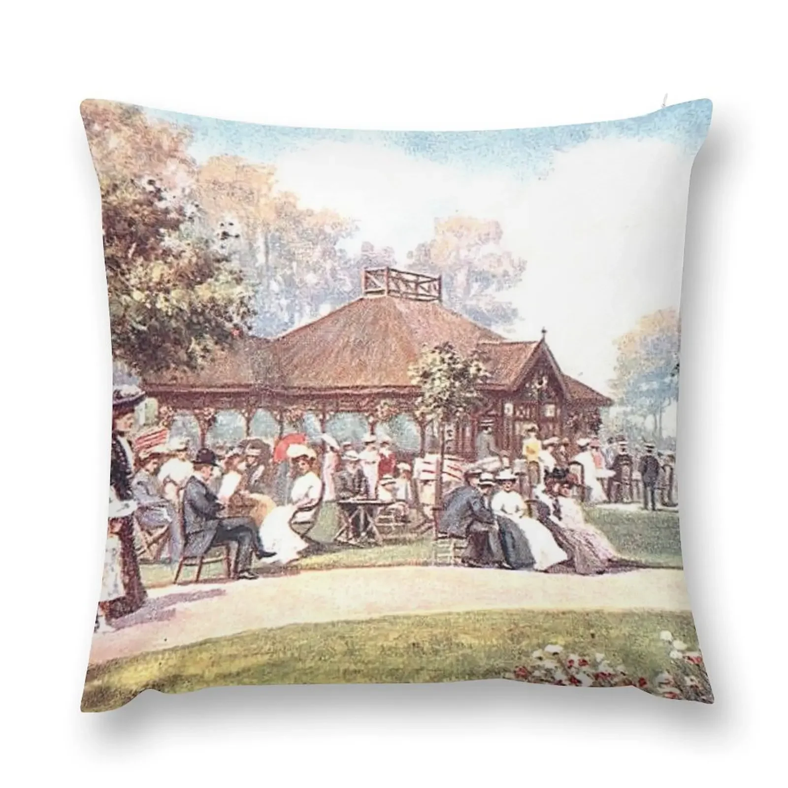 

Tea House, Valley Gardens, Harrogate, North Yorkshire, England Throw Pillow Throw Pillow pillow