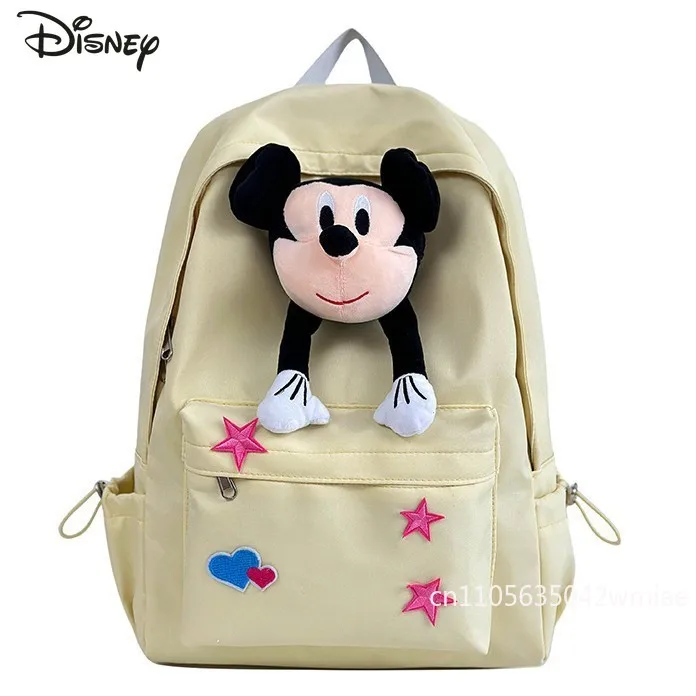 Mickey New 3D Doll Backpack Fashionable High Quality Student Backpack Cartoon Lightweight Large Capacity Girl Travel Backpack