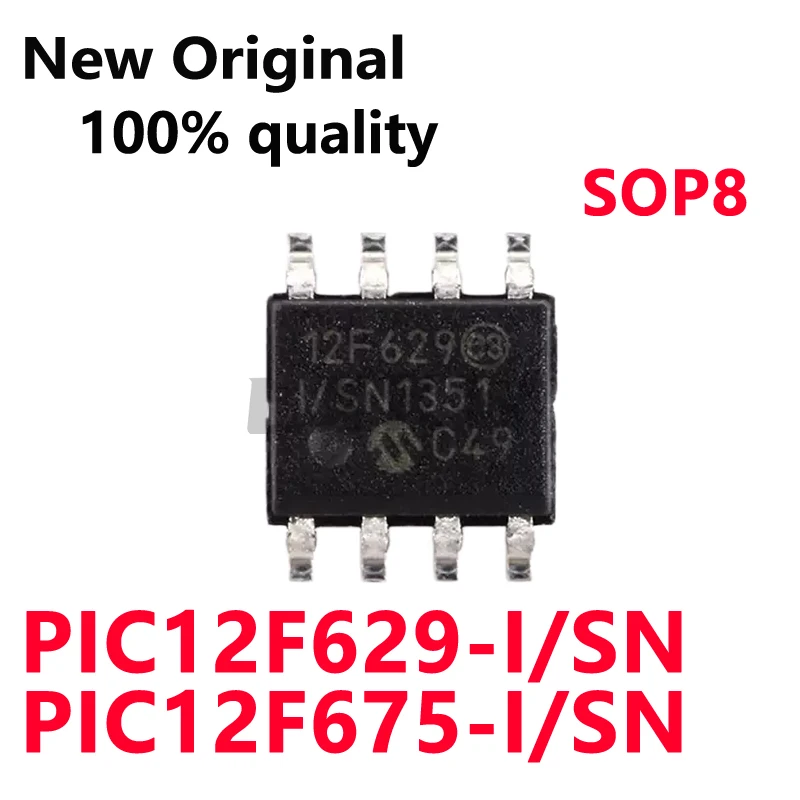 5/PCS New PIC12F629-I/SN 12F629 PIC12F675-I/SN 12F675  SOP8 Microcontroller chip In Stock