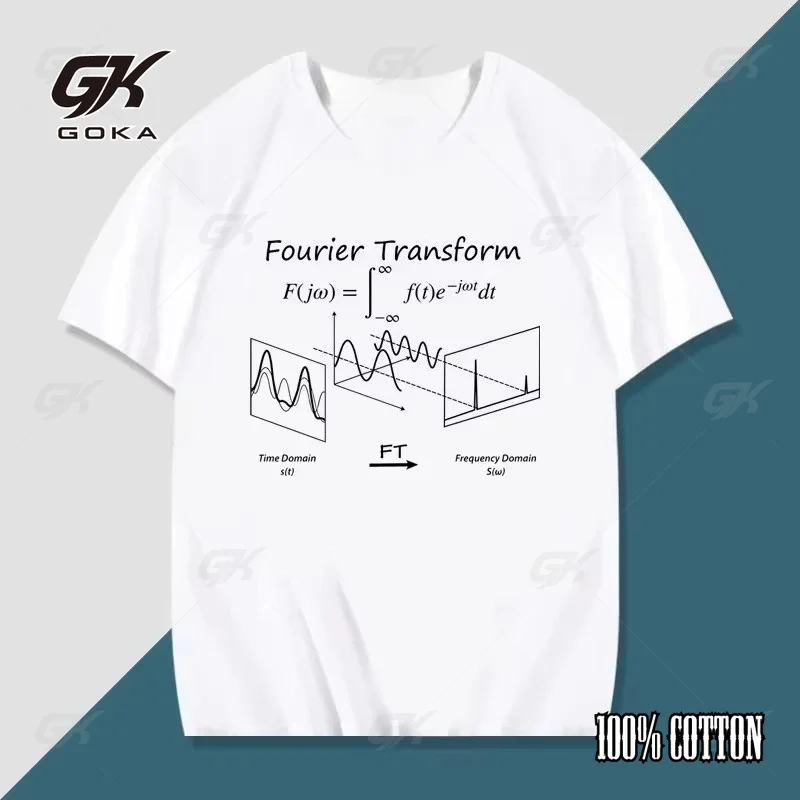 Summer Clothing Physics, Chemistry, Mathematics Euler Fourier Formula Printed T Shirts Top Versatile Unisex Clothes T-shirt