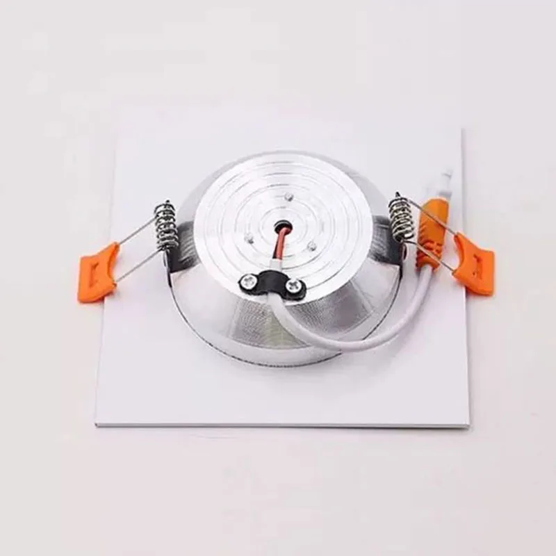 Square LED downlight DC12V AC220V spotlight ceiling lamp 3W 5W 7W 9W 12W 4000K black recessed downlight LED panel light