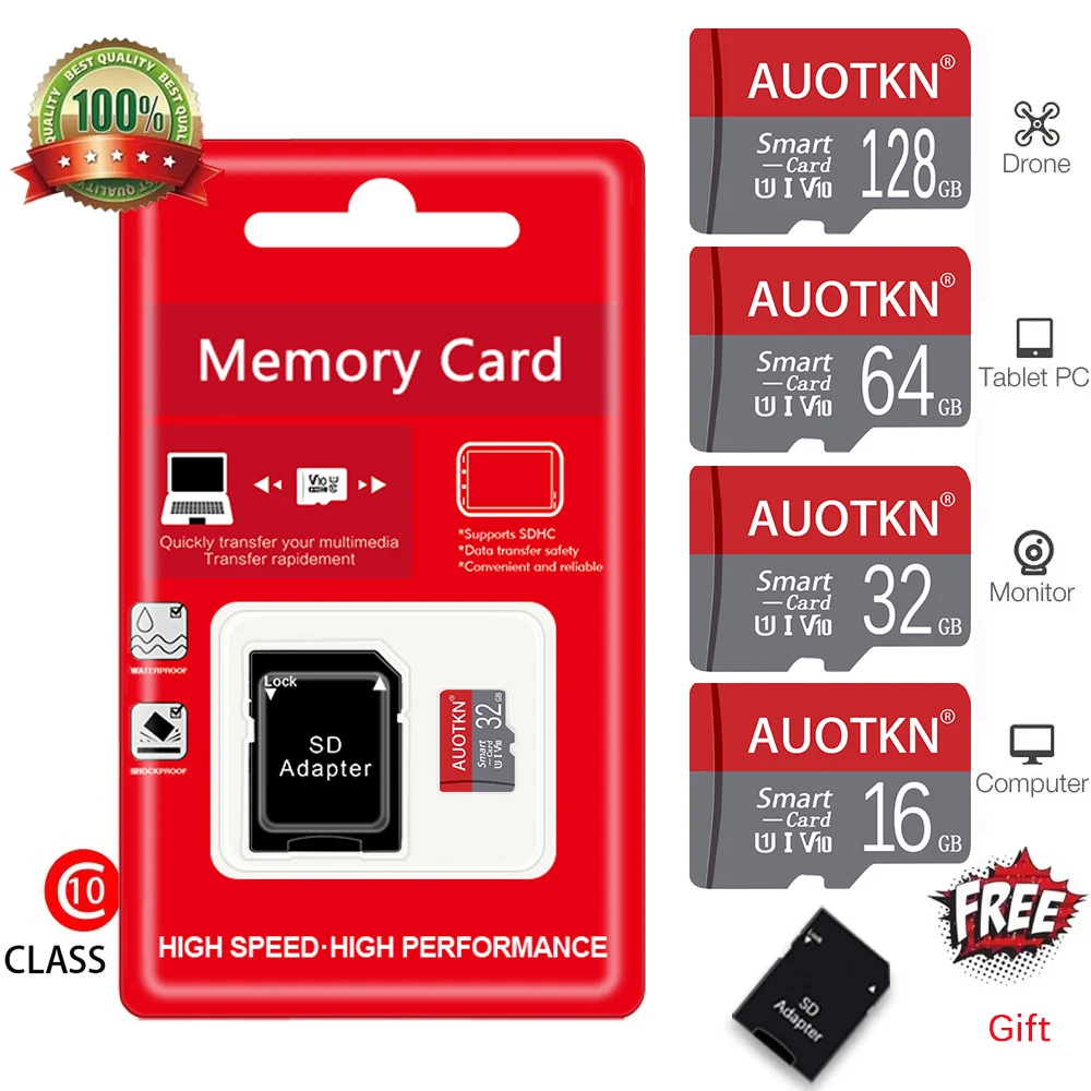 Original 512GB Micro TF SD Card High Speed Memory Card 128GB 256GB Cartao De Memoria 64GB Flash SD TF Card 8G 16G C10 For Phone